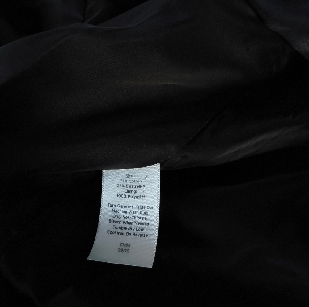 Talbots Black Velvet Jacket 22W Button Up - Picture 7 of 7